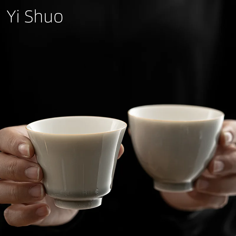 Ice Gray Glaze Cup Japanese St - Japanese Pottery 评论和价格