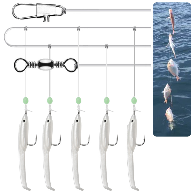 WEIHE 5pcs/set 1# Eel Soft Lur - Furoshiki 评论和价格