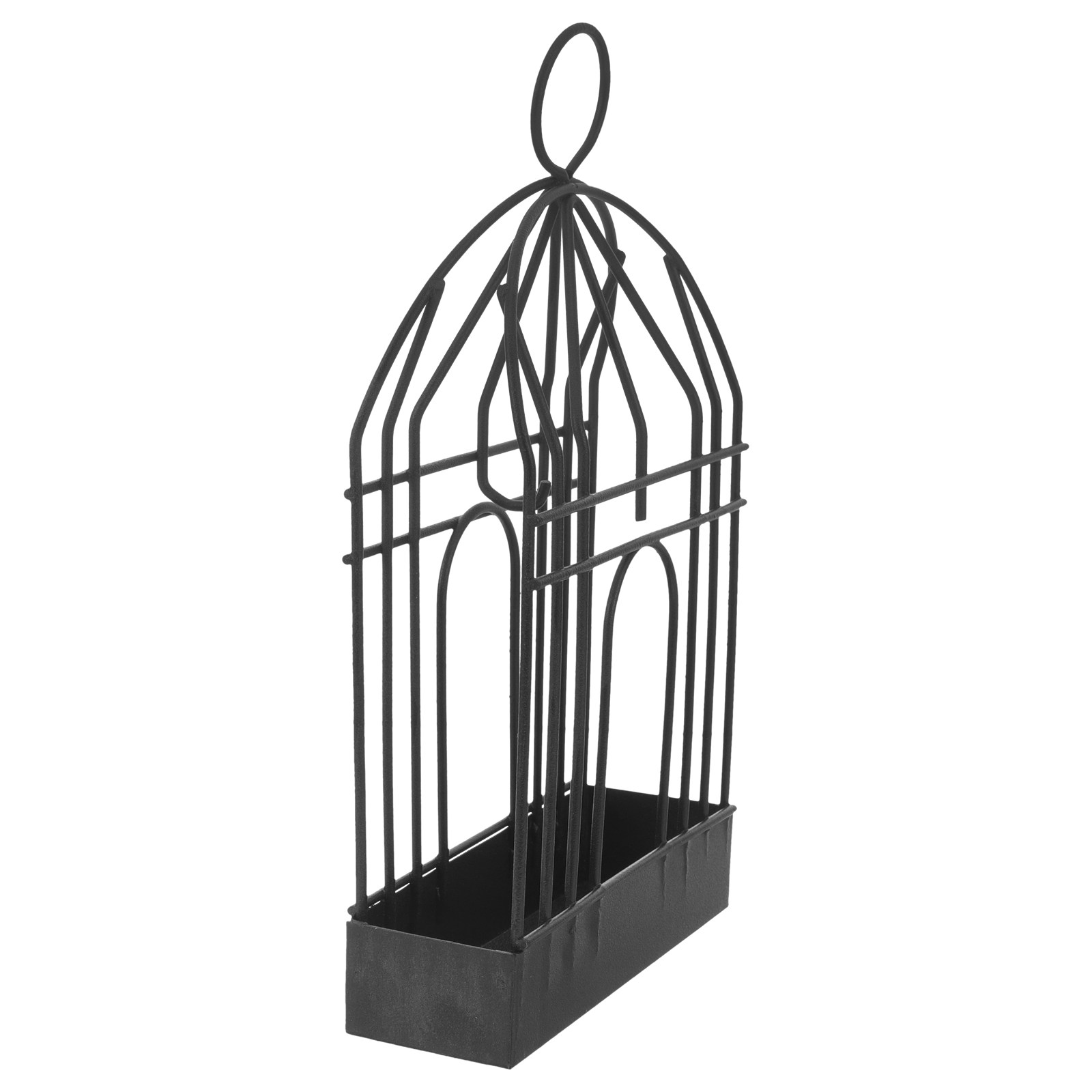 Black Retro Iron Birdcage Brac - Incense Holder 评论和价格