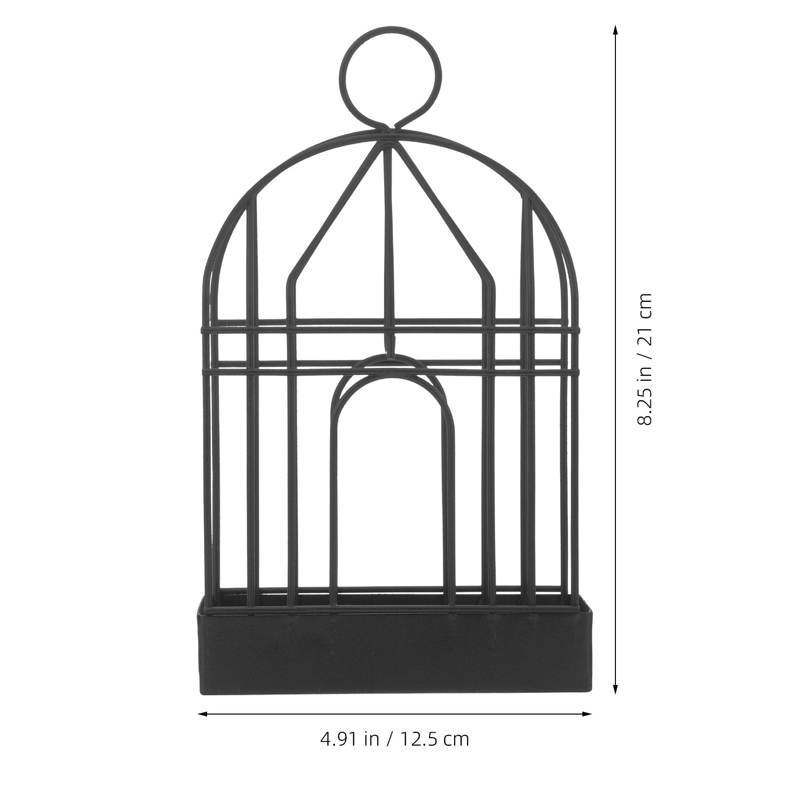 Black Retro Iron Birdcage Brac - Incense Holder 评论和价格