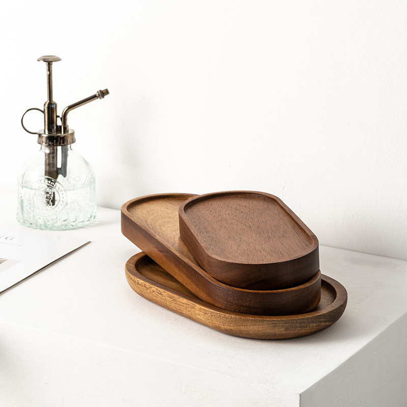 Tableware Solid Wood Dessert P - Japanese Snacks 评论和价格