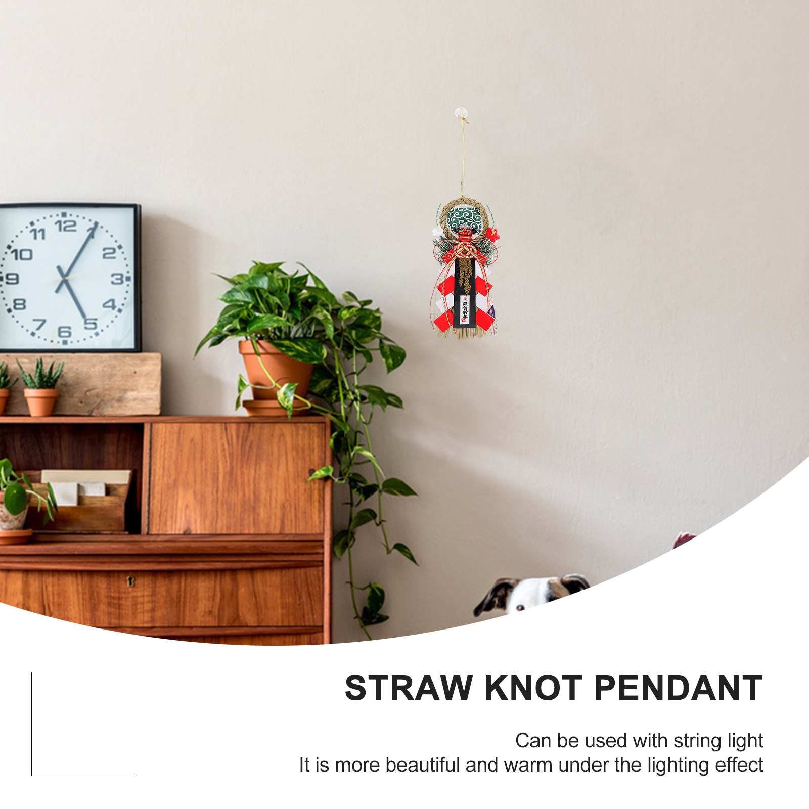 1Pcs Grass Knitted Pendant Han - Japanese Restaurant Lifestyle 评论和价格