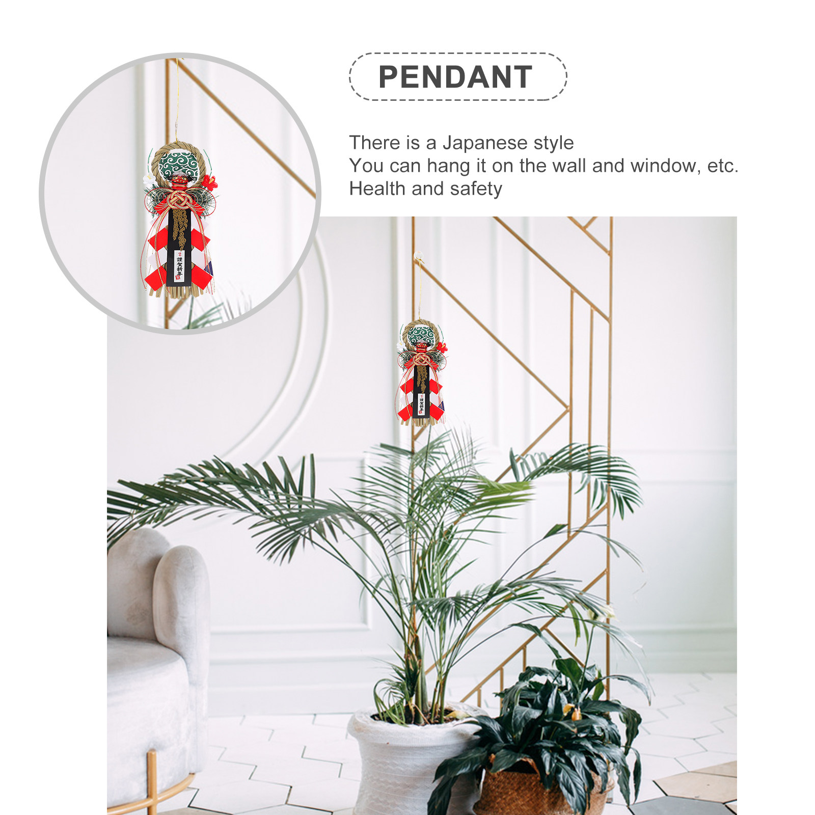 1Pcs Grass Knitted Pendant Han - Japanese Restaurant Lifestyle 评论和价格