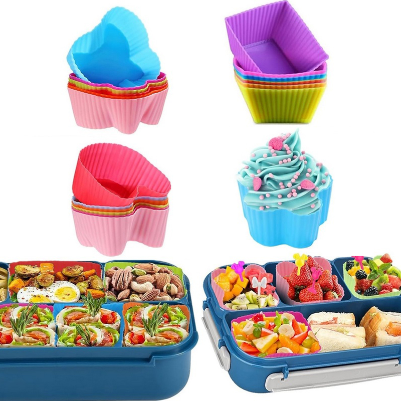 8PCS Silicone Lunch Box Divide - Bento Box 评论和价格