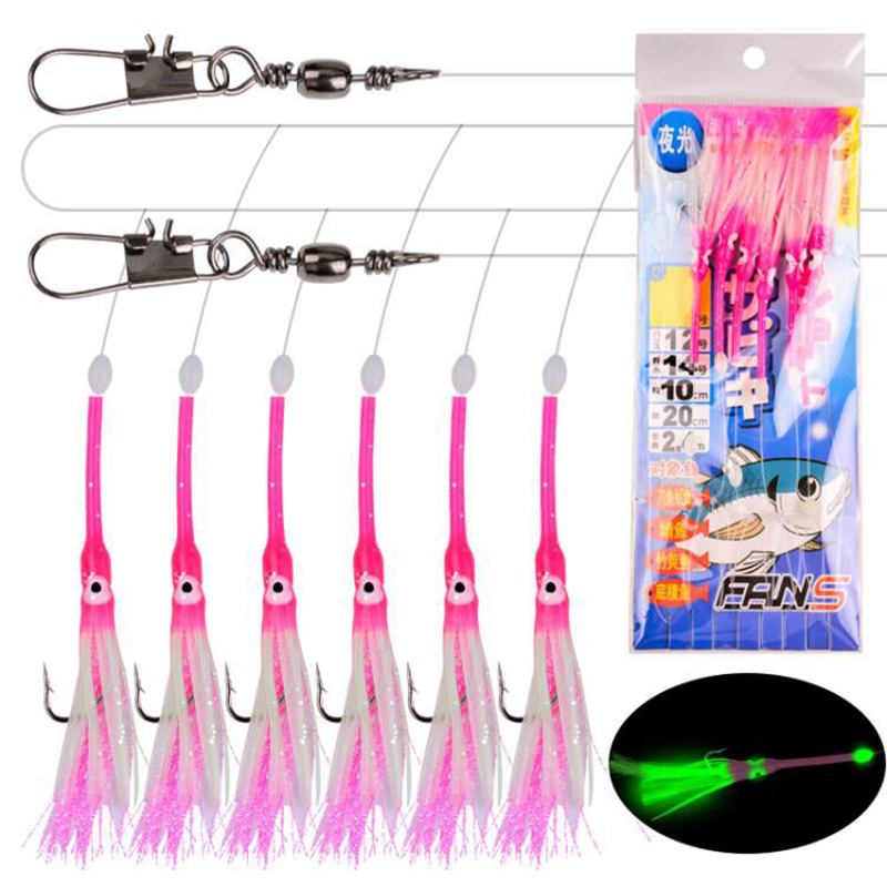 6-Hooks Luminous Octopus Macke - Furoshiki 评论和价格